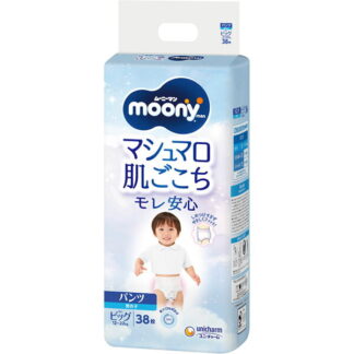 Unicharm Moony хөвгүүдийн өмдөн живх Big хэмжээ 38 ширхэг
