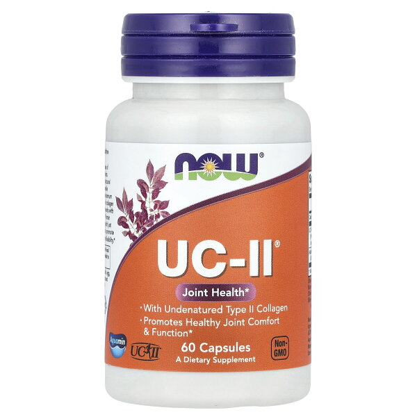 NOW Foods UC-II Хувираагүй 2-р хэлбэрийн коллаген, ургамлын гаралтай капсул, 60 ширхэг - Image 2