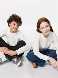 Дулаан хадгалах хөвөн даавуун дугуй захтай цамц