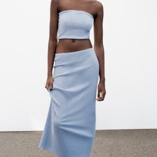 Хээтэй материалтай бандо топ