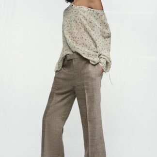 Хээтэй урт ханцуйтай сул цамц ZW COLLECTION