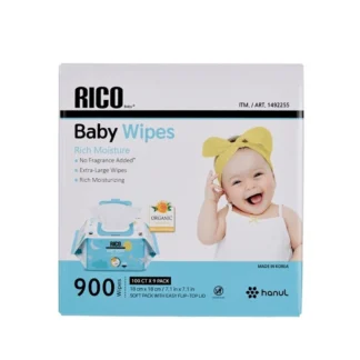 COSTCO RICO BABY WIPES 900CT