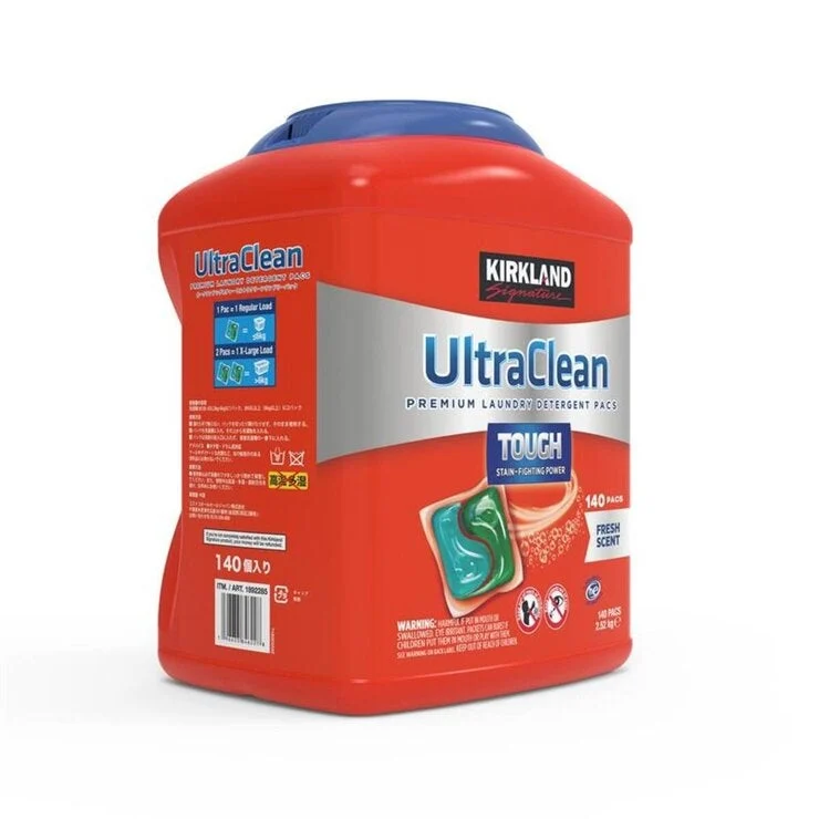 COSTCO Kirkland Signature Ultra Clean Packs Laundry Detergent 140 CT - Image 2