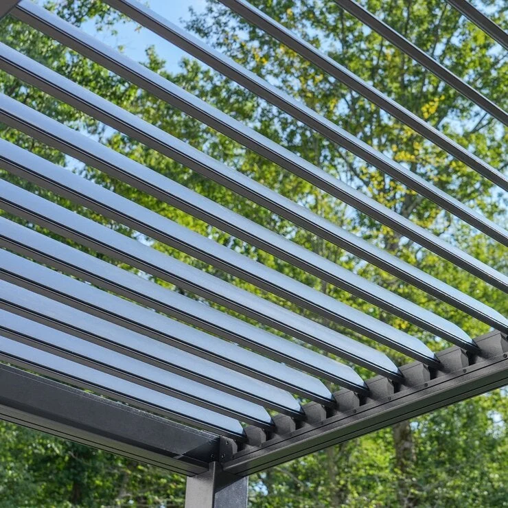 COSTCO SOJAG HANA 10x13 feet Pergola with a Side Screen Black - Image 3
