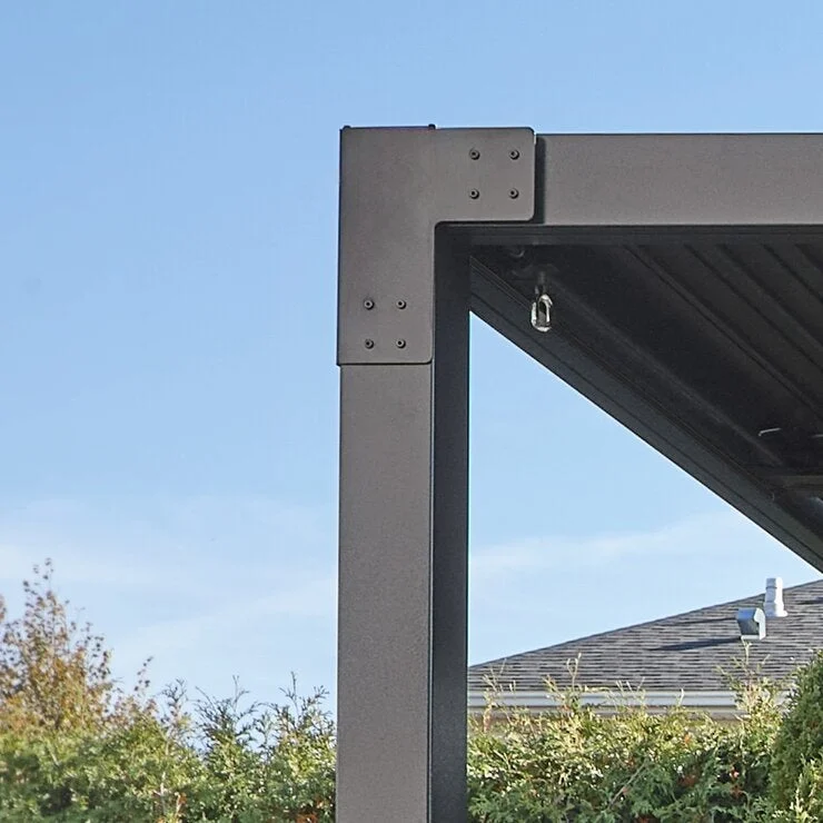 COSTCO SOJAG HANA 10x13 feet Pergola with a Side Screen Black - Image 4