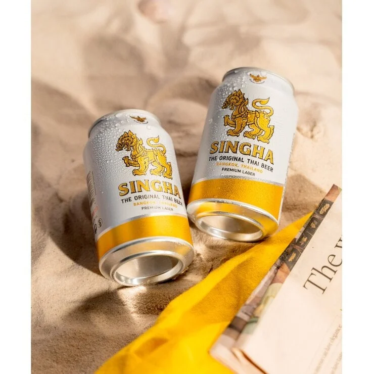 COSTCO Singha Premium Lager Beer 330 ml x 24 Can - Image 2