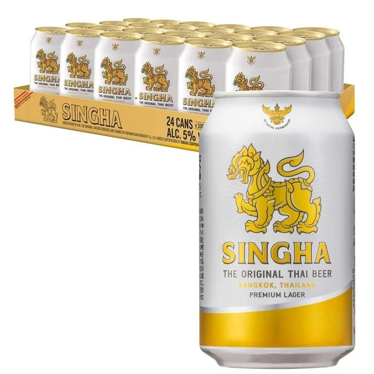 COSTCO Singha Premium Lager Beer 330 ml x 24 Can - Image 3