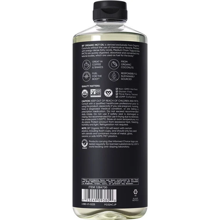 COSTCO Sports Research Organic MCT Oil 1,124g - Image 2