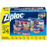 COSTCO Ziploc Containers Assorted 24 Set