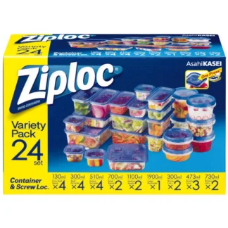 COSTCO Ziploc Containers Assorted 24 Set