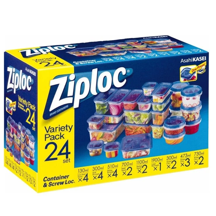 COSTCO Ziploc Containers Assorted 24 Set - Image 2
