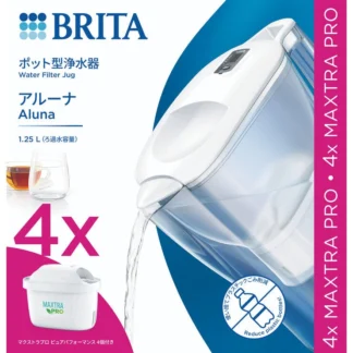 COSTCO BRITA Aluna Pitcher with 4 Maxtra Pro Filter Cartridges