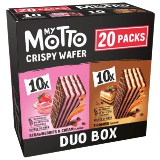 COSTCO MyMott Crispy Wafers Duo Tiramisu Strawberry 20-Pack