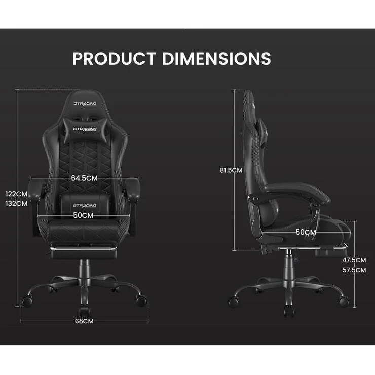 COSTCO GTRACING Ergonomic Gaming Chair With Ottoman - Image 3