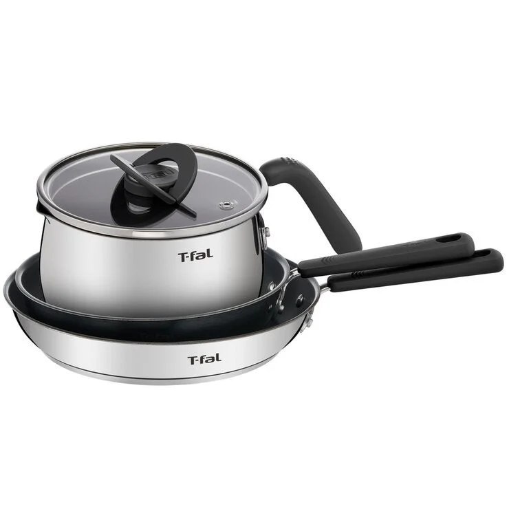 COSTCO T-FAL OPTISPACE FRYINGPAN 3PC SET