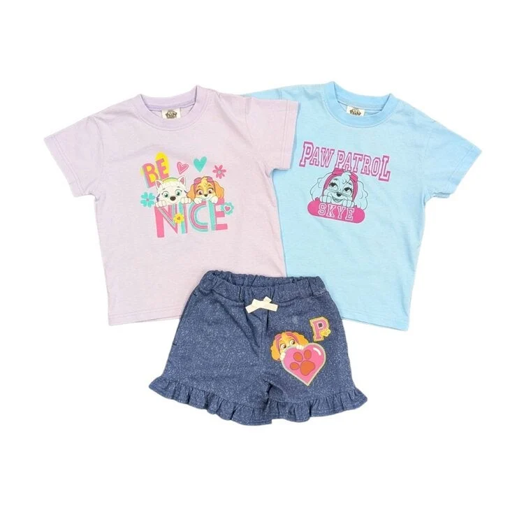 COSTCO PAW PATROL KIDS Short sleeve T-shirt 3PC SET - Image 4