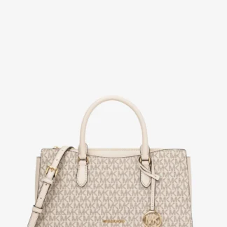 Michael Kors Arden дунд хэмжээний бариултай цүнх - MK хээтэй