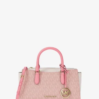 Michael Kors Arden жижиг хэмжээтэй, цахилгаантай мөрөндөө өлгөдөг цүнх - MK хээтэй