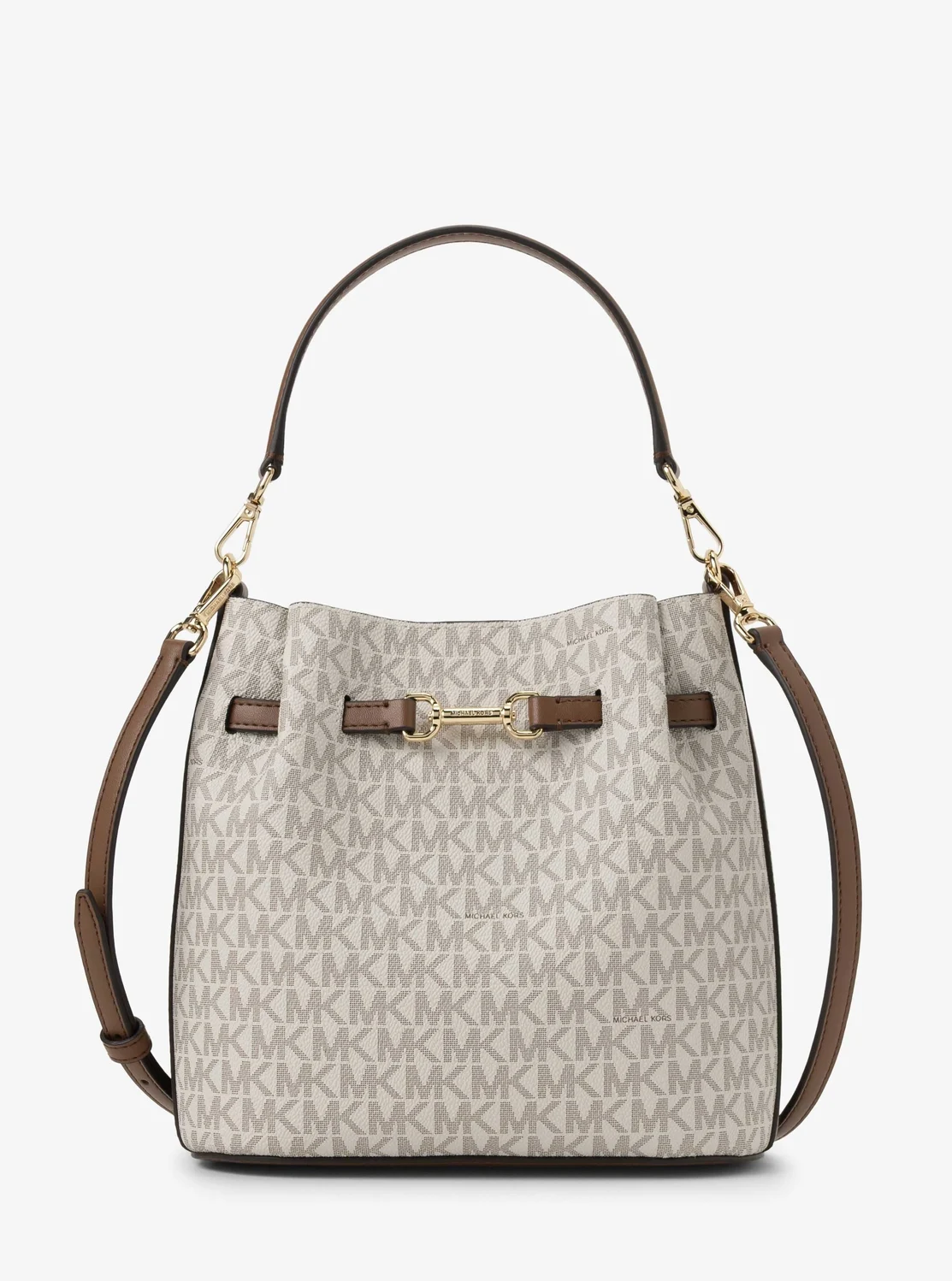 Michael Kors Carson жижиг хэмжээтэй кроссбоди цүнх MK хээтэй
