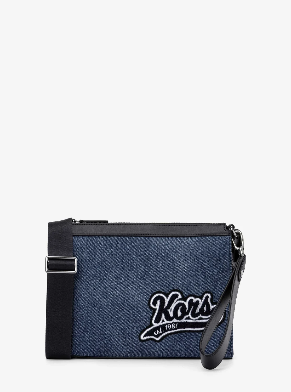 Michael Kors Cooper деним 3-нь-1 хөндлөн мөрний цүнх