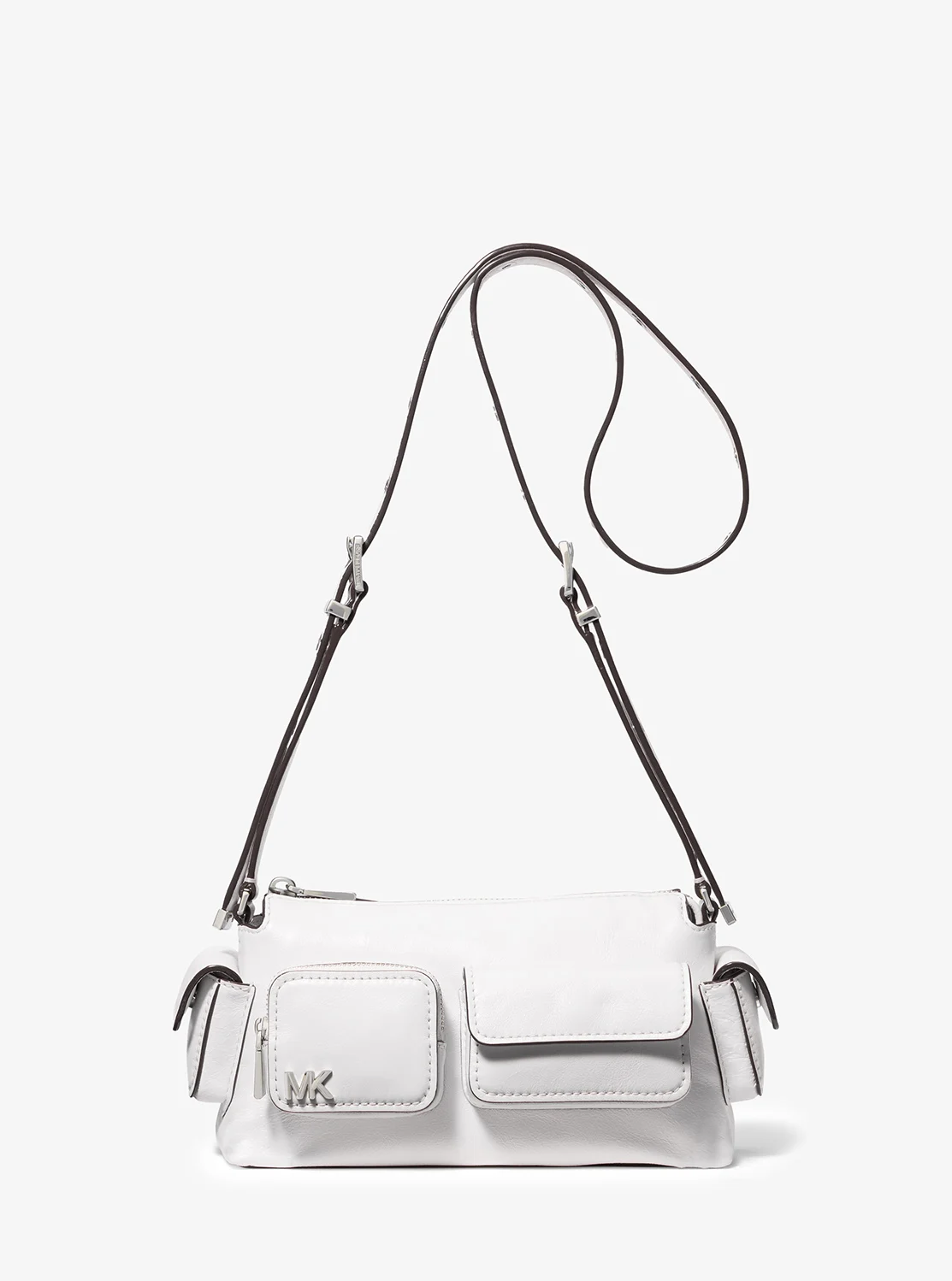 Michael Kors Дакота жижиг хэмжээтэй, хөрвөх чадвартай, халаастай мөрөндөө тохдог цүнх