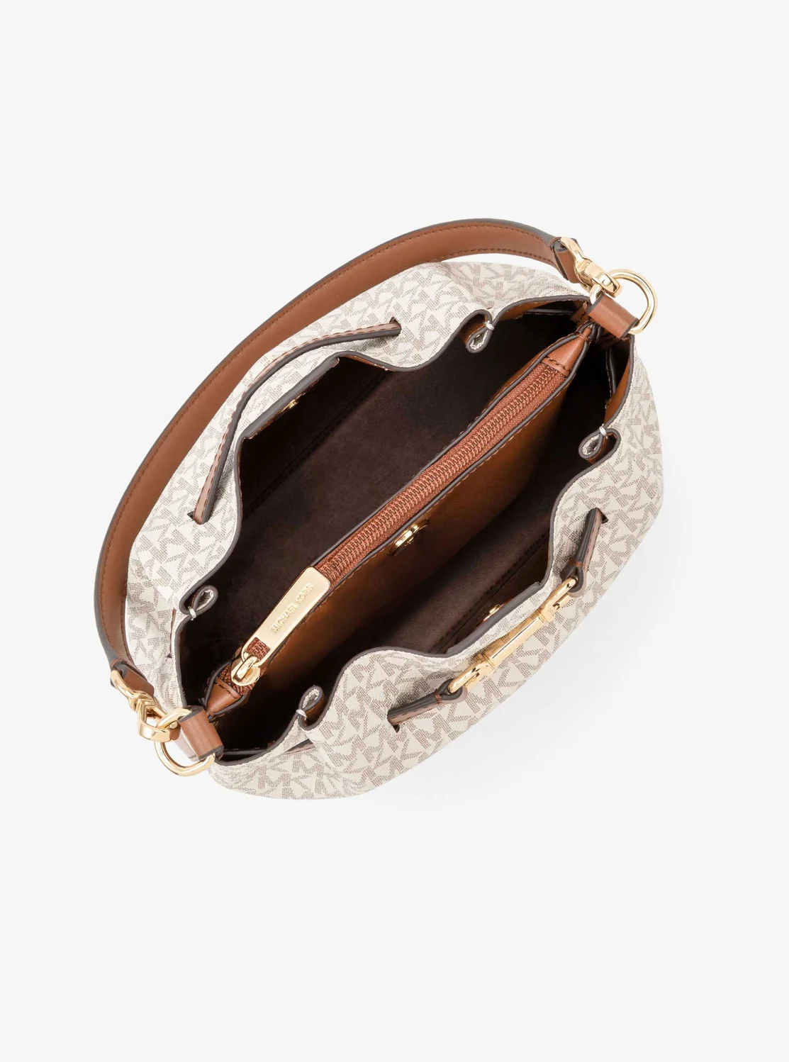 Michael Kors Карсон дунд хэмжээний мөрний цүнх - MK хээтэй - Image 2