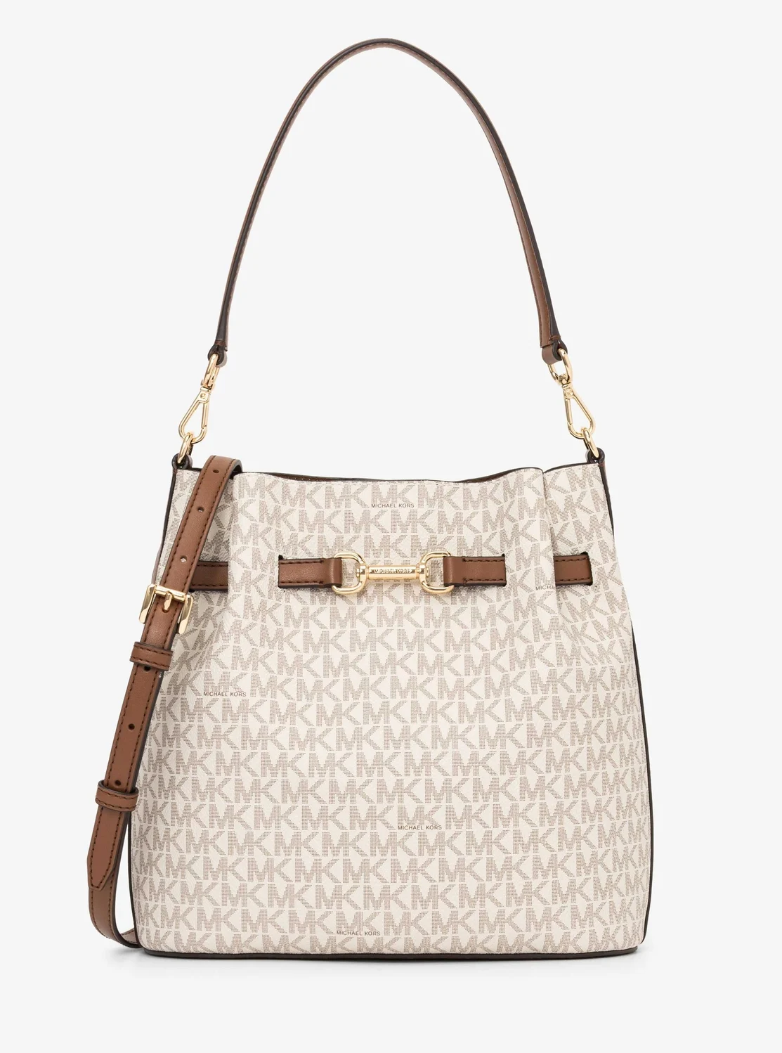 Michael Kors Карсон дунд хэмжээний мөрний цүнх - MK хээтэй