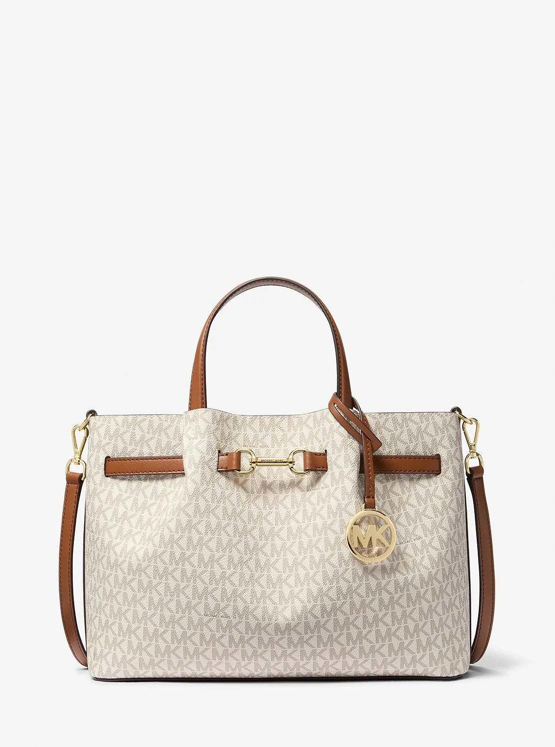 Michael Kors Карсон дунд хэмжээний савхин цүнх