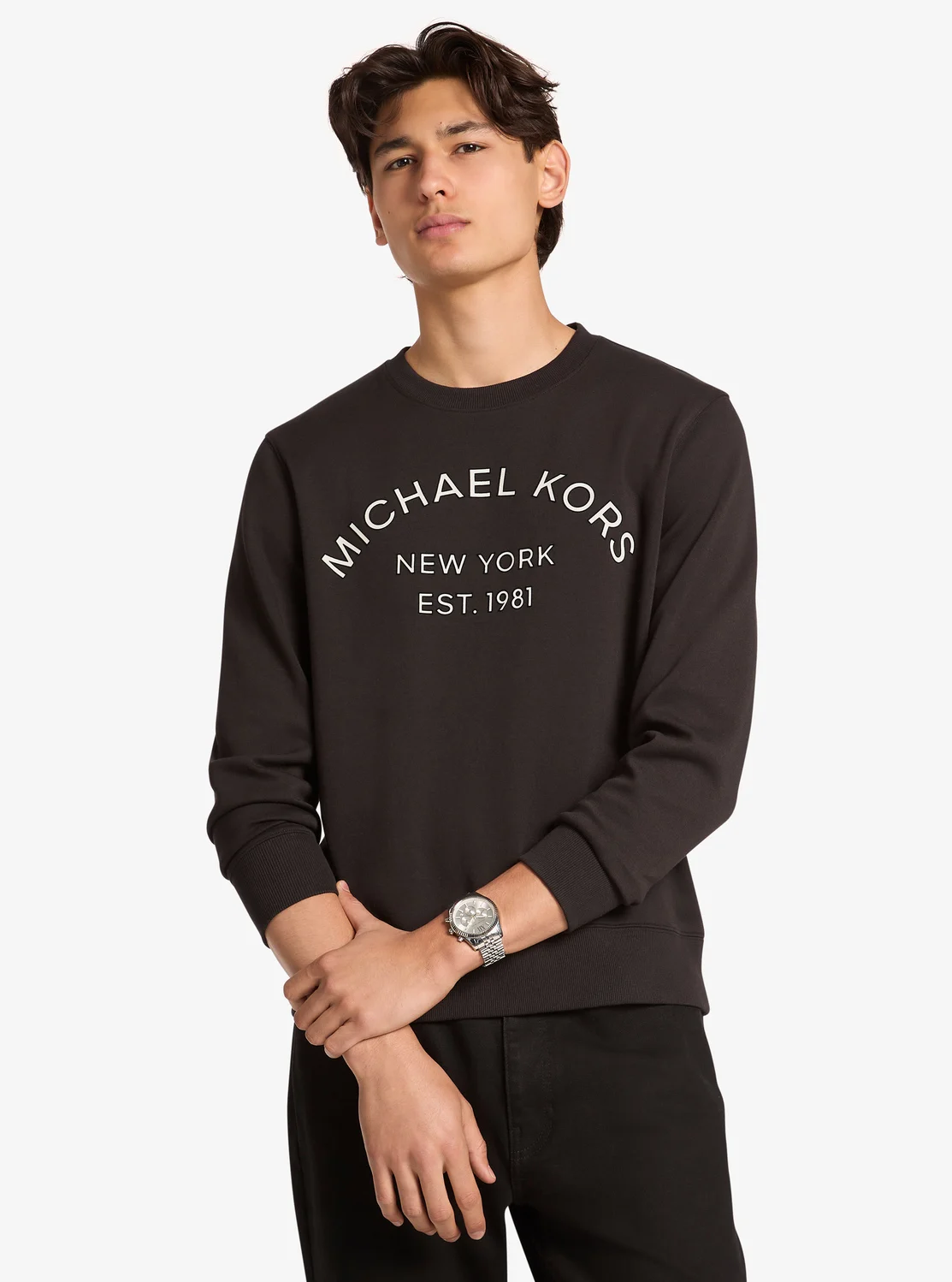 Michael Kors Логотой даавуун холимог дугуй захтай цамц