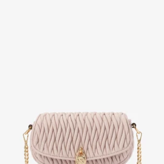 Michael Kors Мила жижиг хэмжээтэй, хөрвөх чадвартай деним мөрний цүнх
