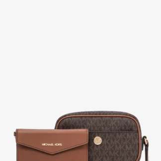 Michael Kors Мэйси хоёр нь нэгд камерны жижиг цүнх - Майкл Корс нэрийн хээ