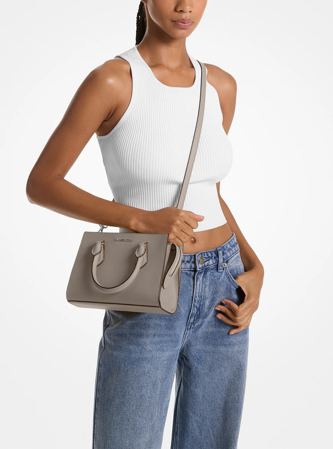 Michael Kors Шеила жижиг савхин цүнх - Image 4