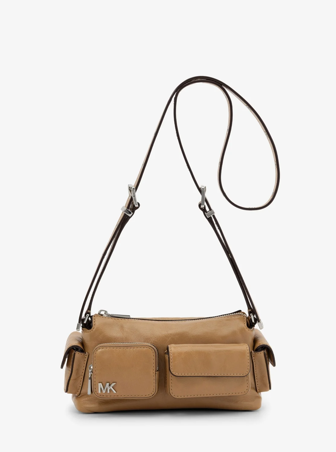 Michael Kors Dakota жижиг хэмжээтэй, хөрвөх чадвартай, халаастай мөрний цүнх