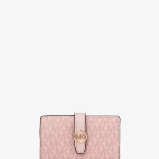Michael Kors Greenwich дунд хэмжээний цахилгаантай түрийвч - MK Signature