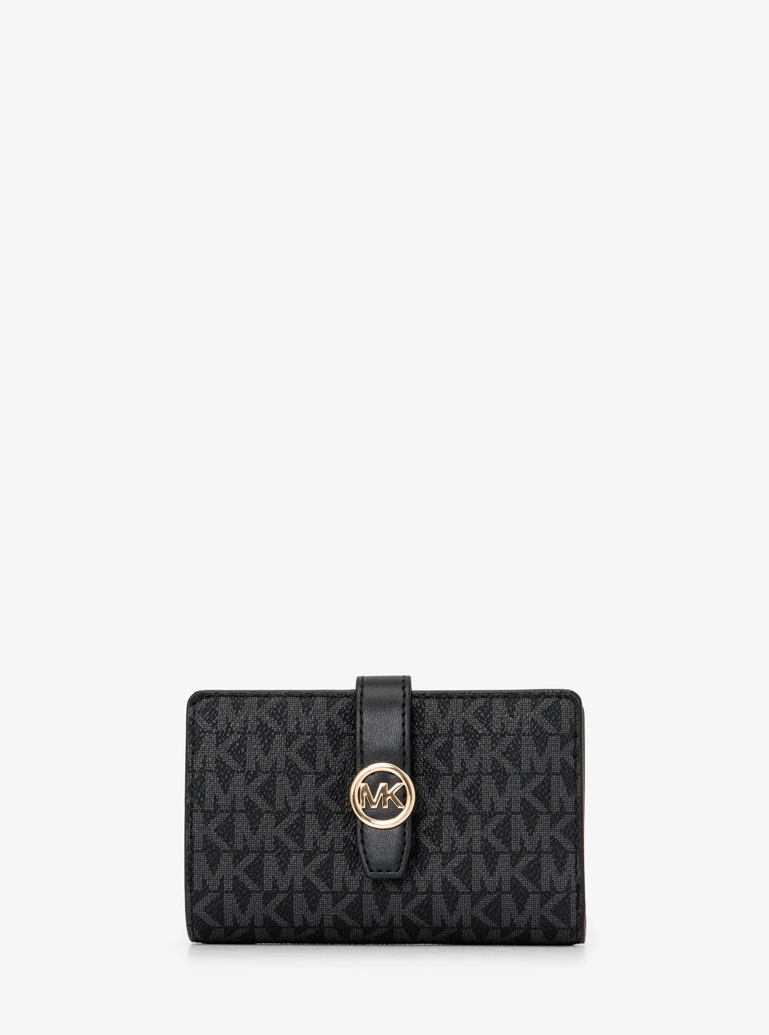 Michael Kors Greenwich дунд хэмжээний цахилгаантай түрийвч - MK хээтэй