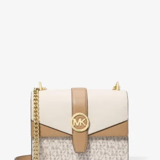 Michael Kors Greenwich жижиг хэмжээтэй, нугалдаг тагтай, мөрөндөө тохдог цүнх
