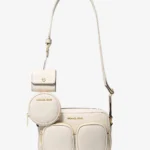 Michael Kors Jet Set арьсан халаастай, дунд хэмжээний кроссбоди цүнх