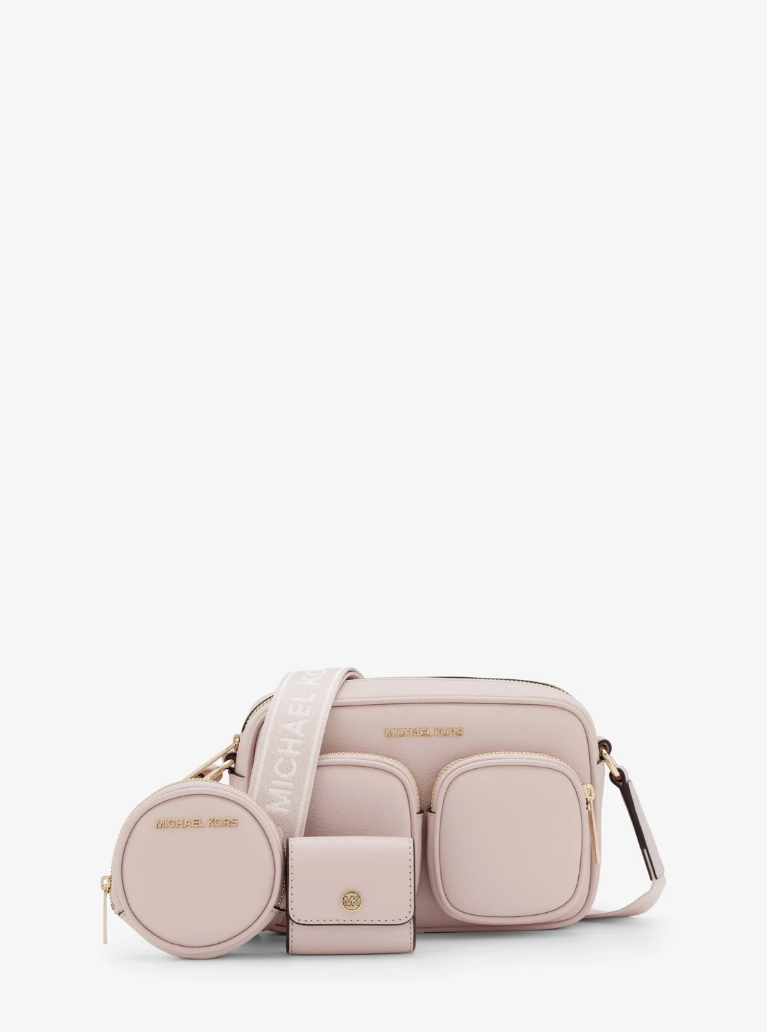 Michael Kors Jet Set дунд хэмжээний савхин кросбоди цүнх