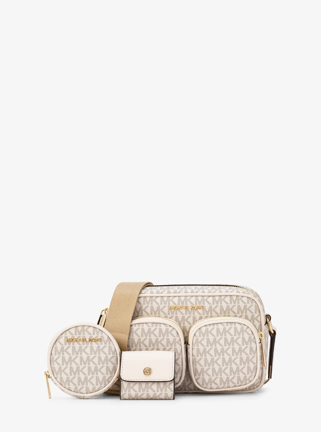 Michael Kors Jet Set Item дунд хэмжээний мөрөндөө тохдог цүнх - MK хээтэй