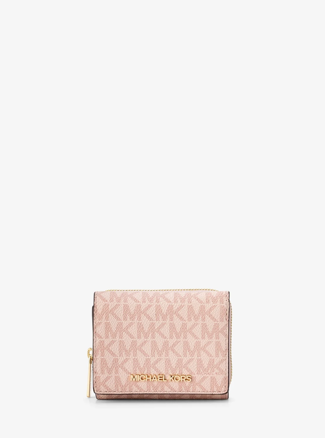Michael Kors Jet Set Travel дунд хэмжээтэй, цахилгаантай жижиг түрийвч - MK хээтэй