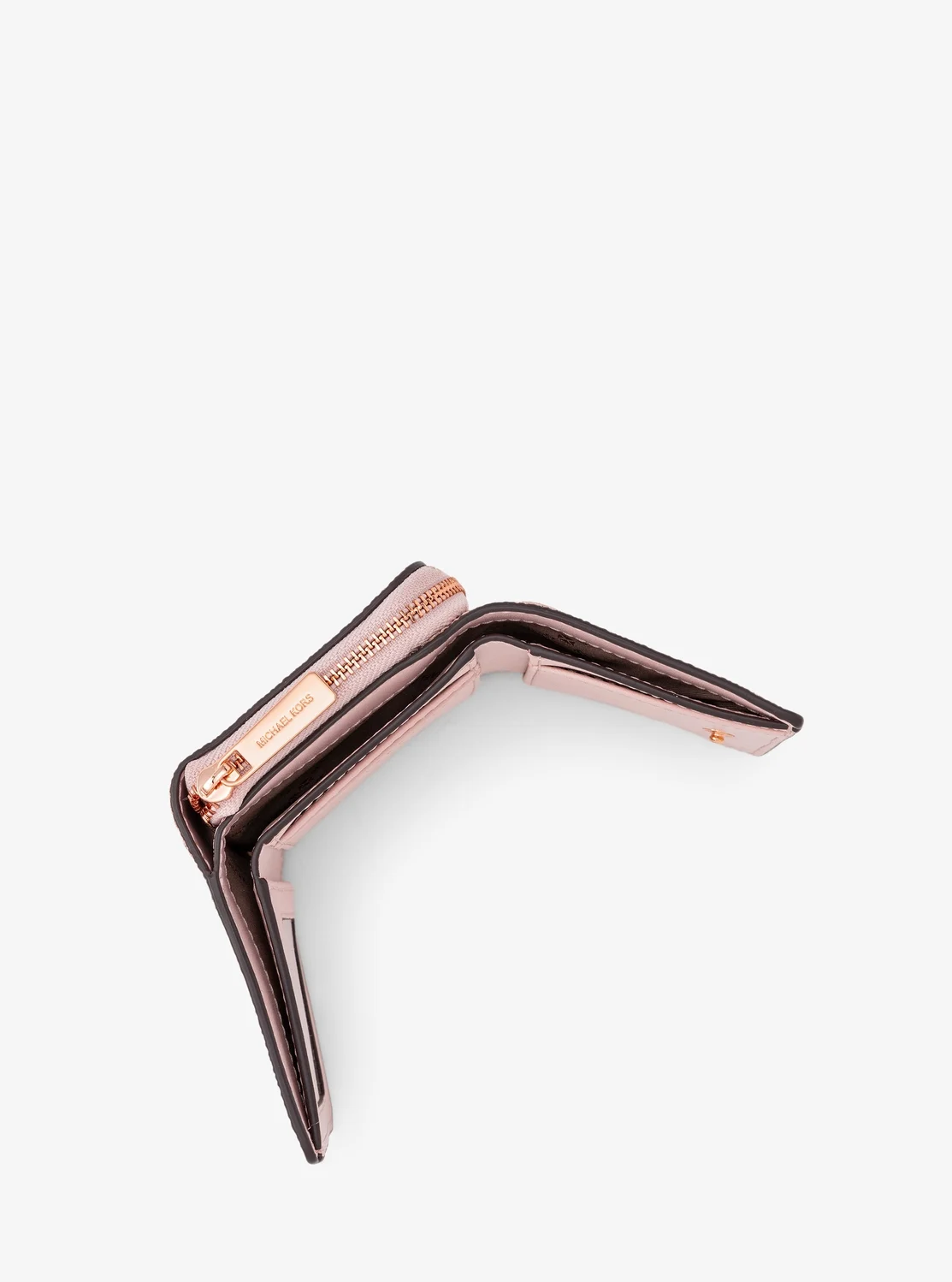 Michael Kors Jet Set Travel жижиг хэмжээтэй, цахилгаантай арьсан түрийвч - Image 3