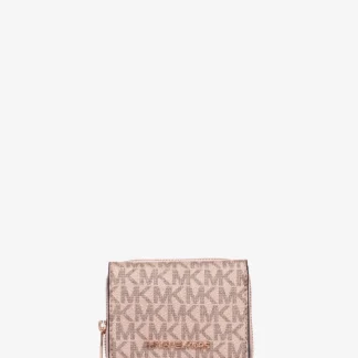 Michael Kors Jet Set Travel жижиг хэмжээтэй, цахилгаантай арьсан түрийвч