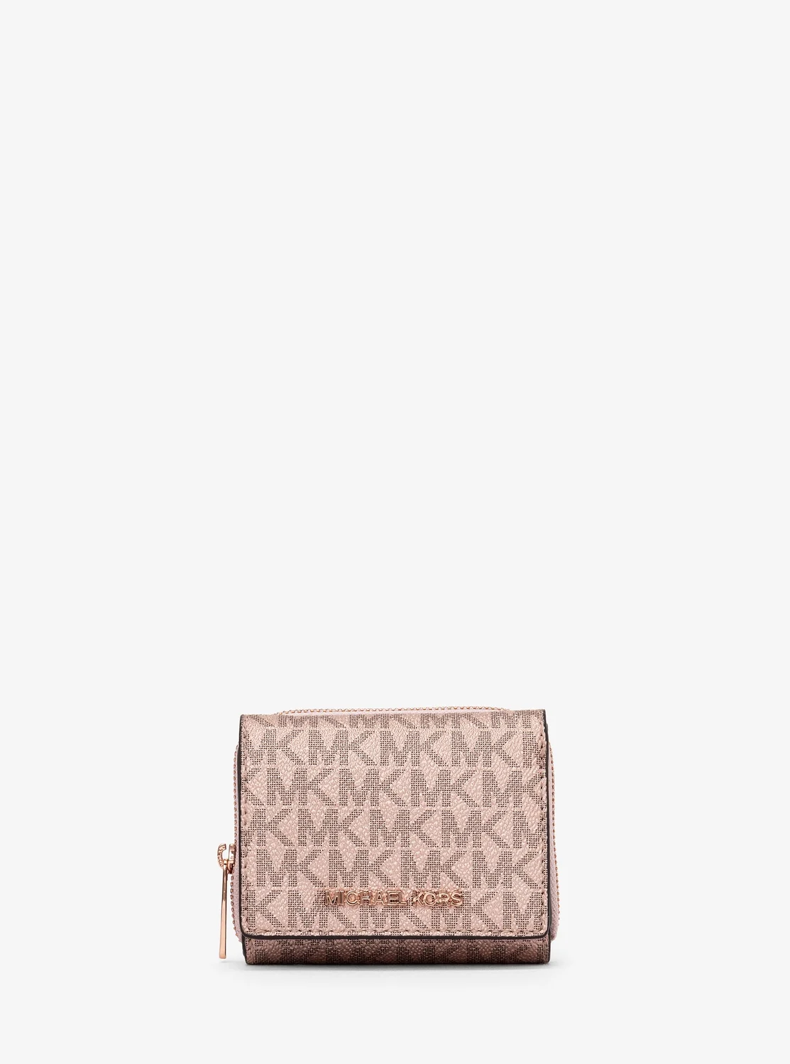 Michael Kors Jet Set Travel жижиг хэмжээтэй, цахилгаантай арьсан түрийвч