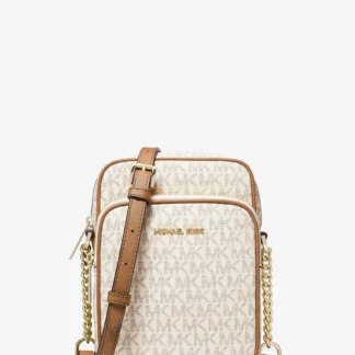 Michael Kors Jet Set Travel мөрөндөө өлгөдөг дунд хэмжээний цүнх - MK хээтэй