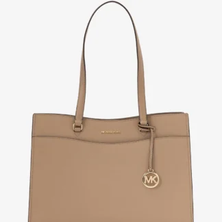 Michael Kors Jet Set Travel том хэмжээтэй, саaffiano савхин, халаастай цүнх