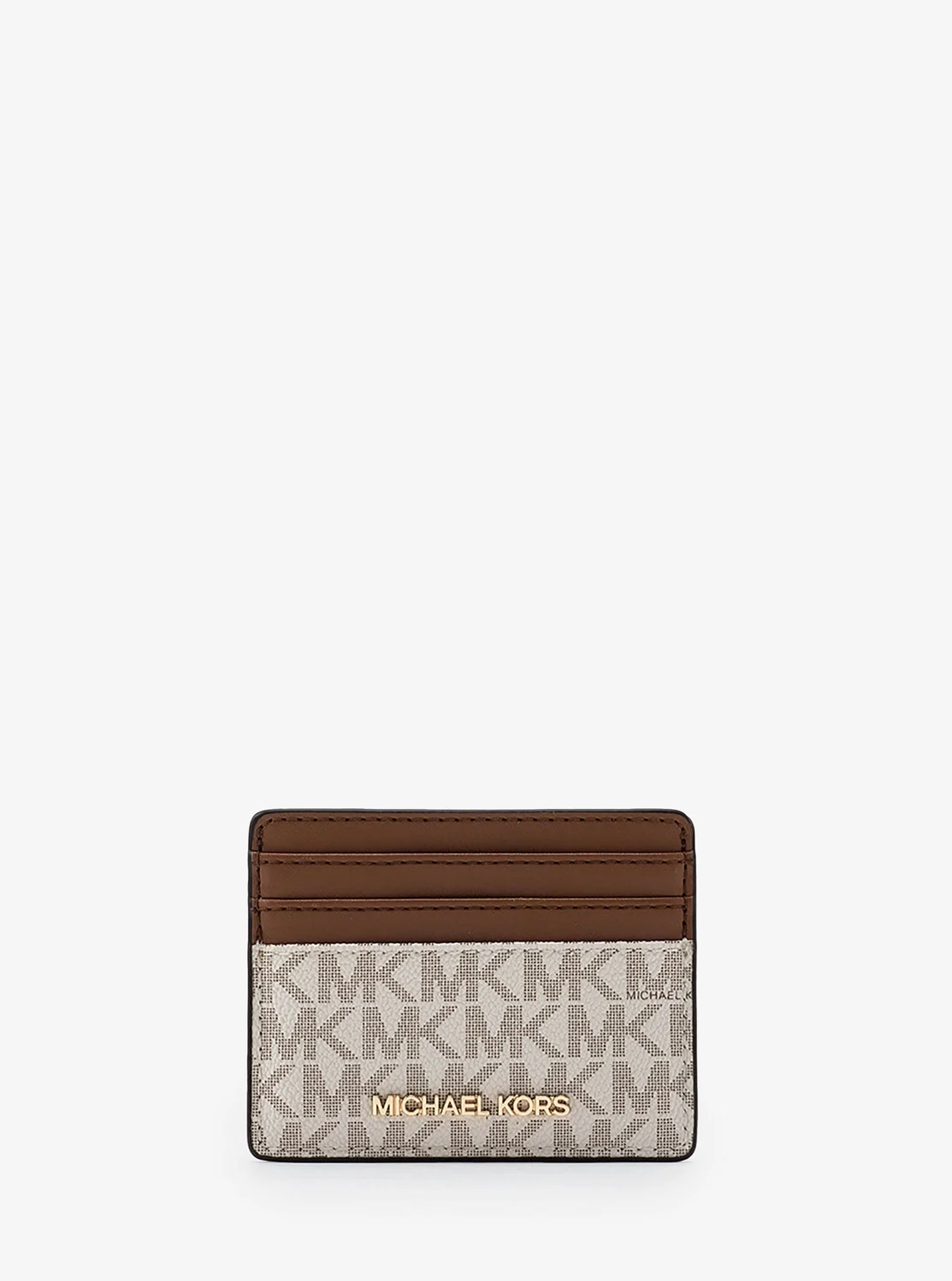 Michael Kors Jet Set Travel том хэмжээтэй нэрийн хуудасны гэр - MK хээтэй
