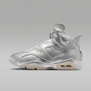 Эрэгтэй спорт гутал Air Jordan 6 Retro x Paris Saint-Germain Metallic Silver