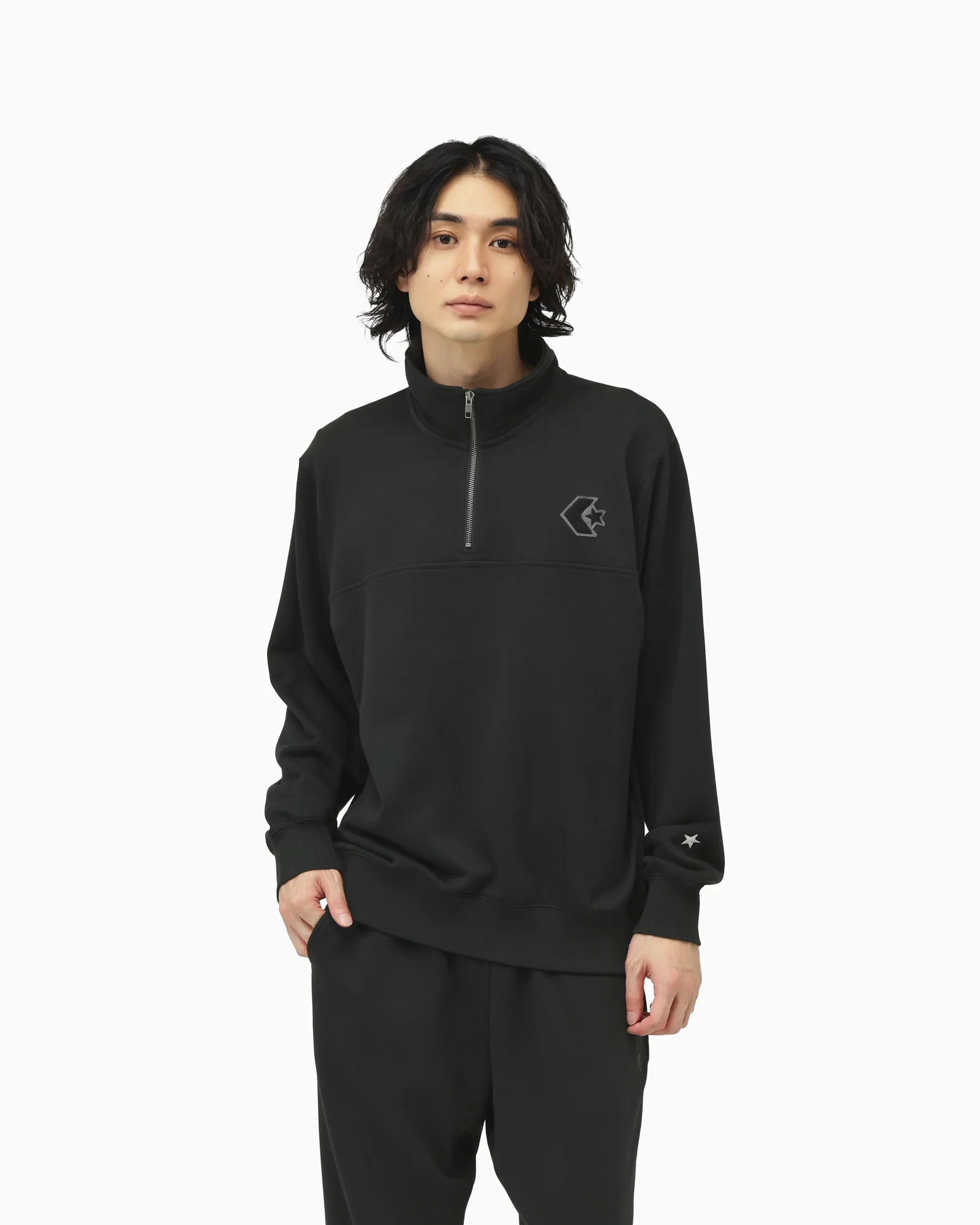 Converse Шениллэн хагас цахилгаантай эрэгтэй цамц - Image 6
