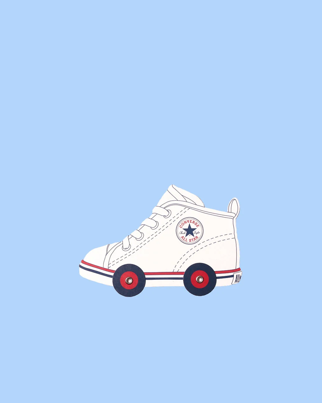 Converse Хүүхдийн гутлын хэлбэртэй мэндчилгээний хуудас