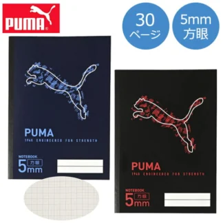 PUMA брэндийн B5 хэмжээтэй, 5 мм-ийн шугамтай дөрвөлжин шугамт дэвтэр